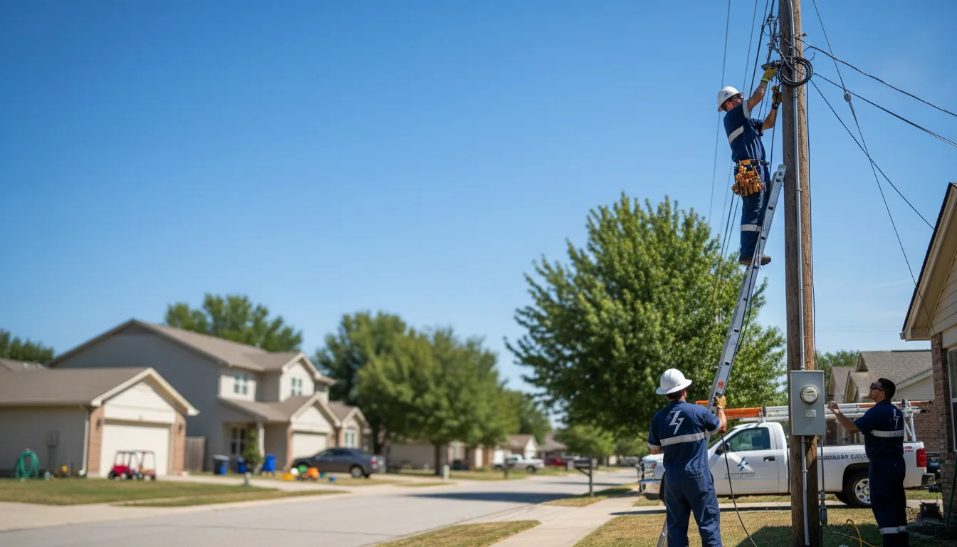 Residential electrician providing installation services in Earth City, MO